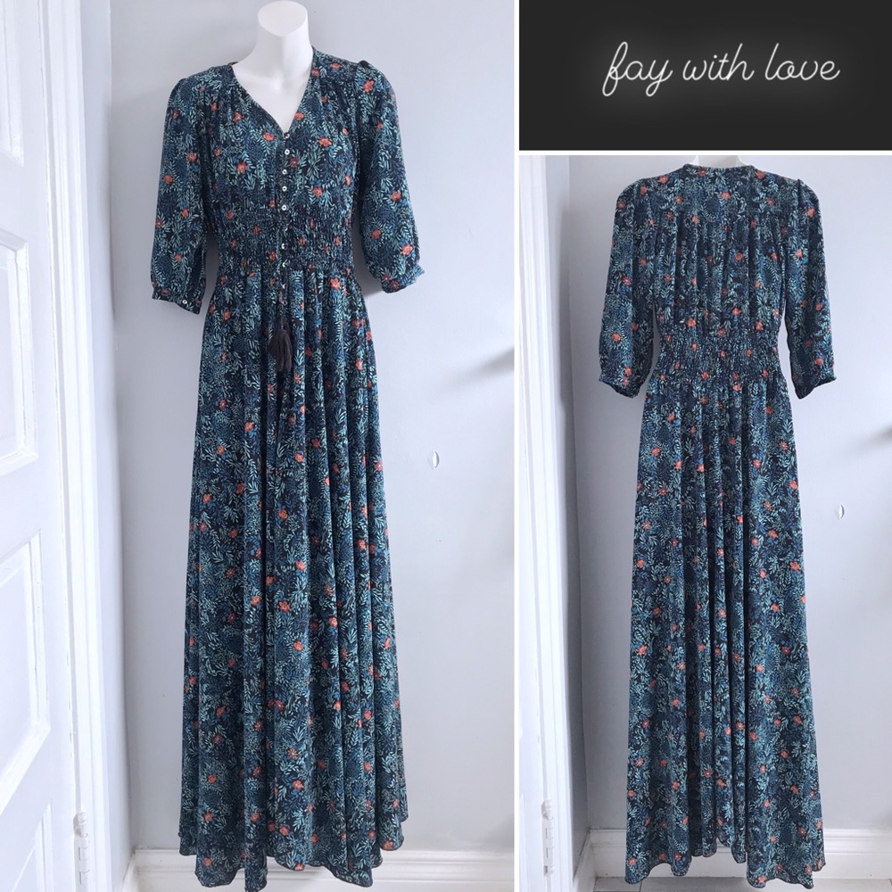 Day with Love Floral Maxi Boho Dress • S